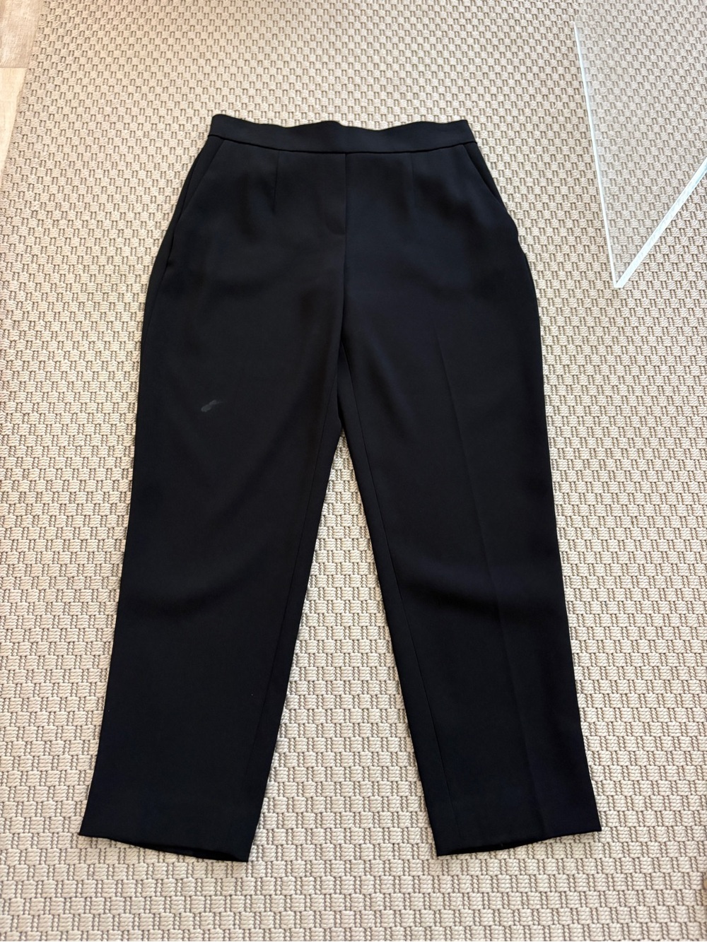 Babaton Black Tailored Trousers Cropped